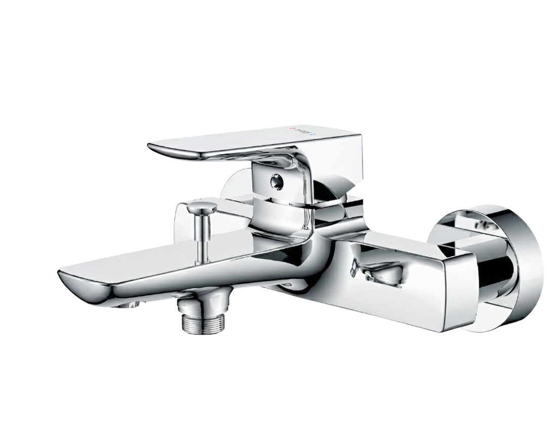 Ample Single lever bathtub mixer — mirror chrome