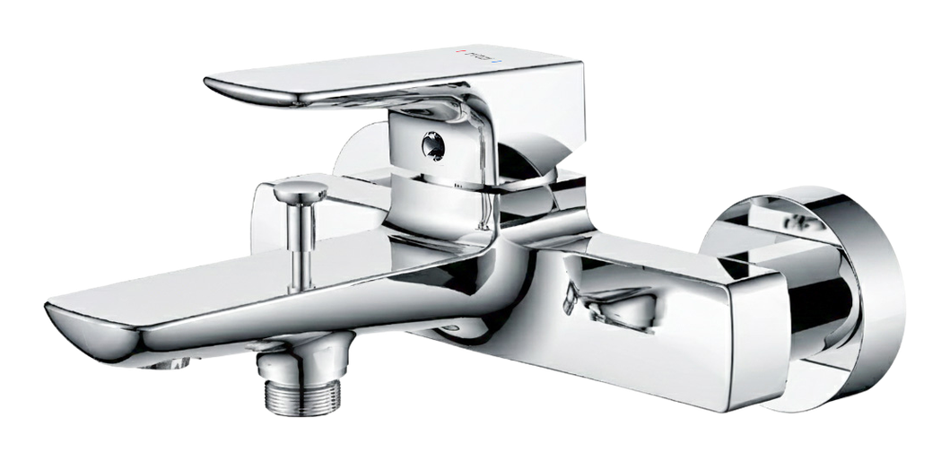 Ample Single lever bathtub mixer — mirror chrome