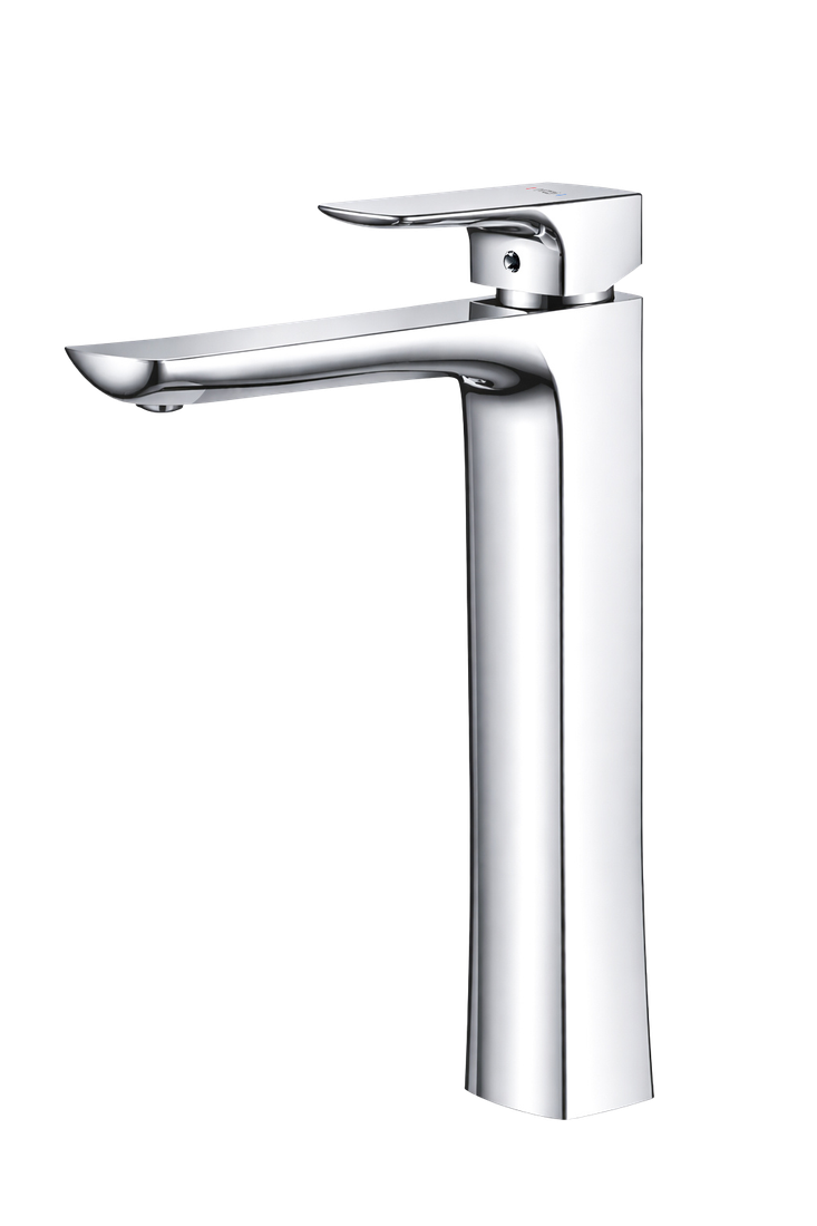 Ample Single lever High basin mixer — mirror chrome