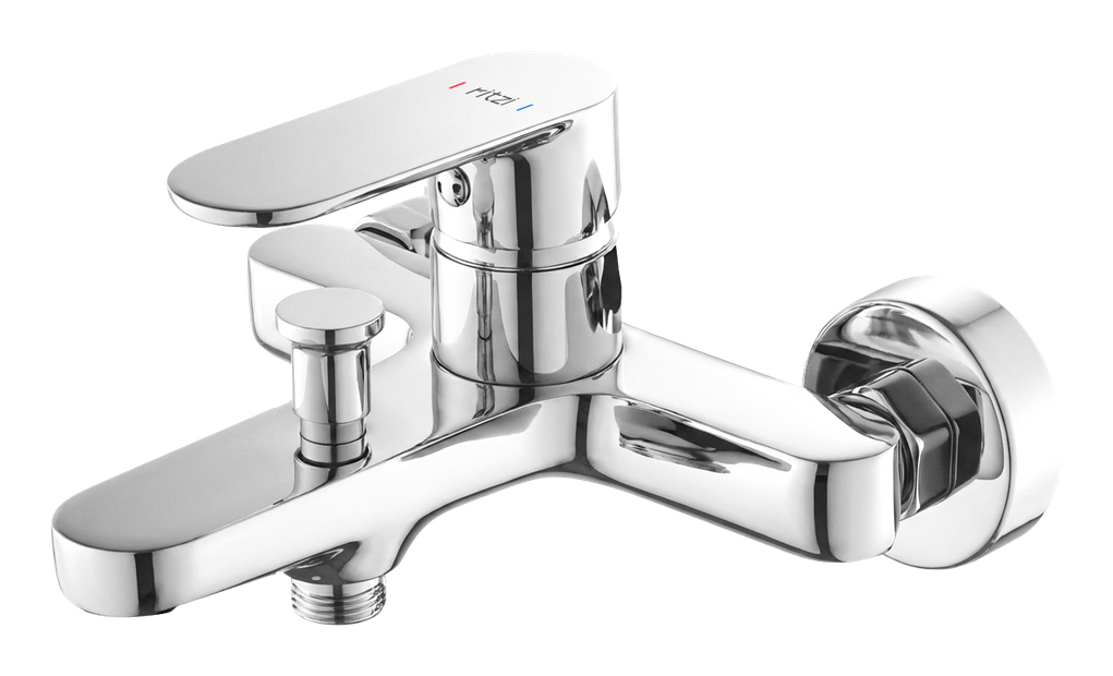 Dazzle Single lever bathtub mixer — mirror chrome