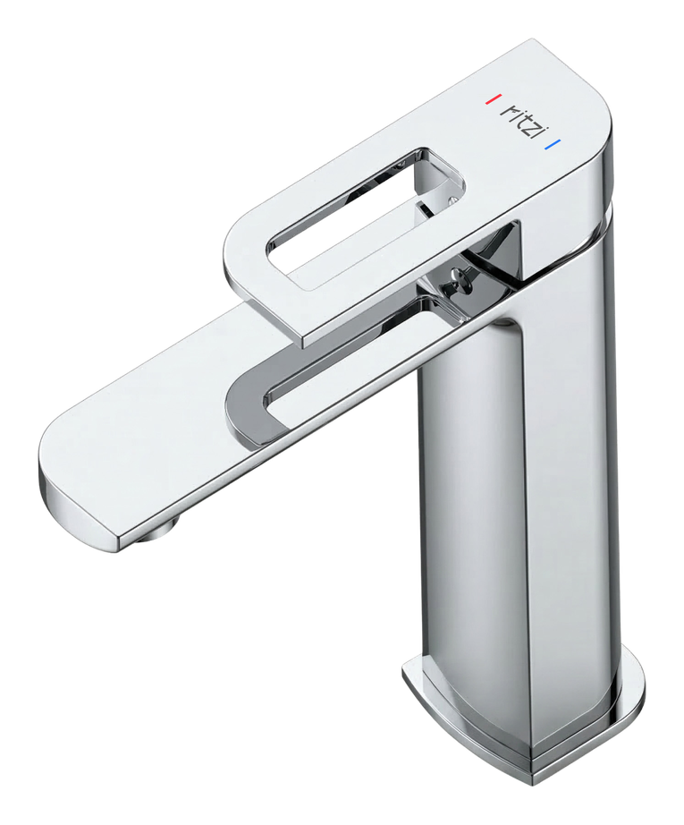 Lavish Single lever Medium basin mixer — mirror chrome