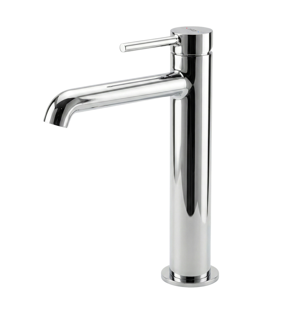 Ornate Single lever Medium basin mixer — mirror chrome