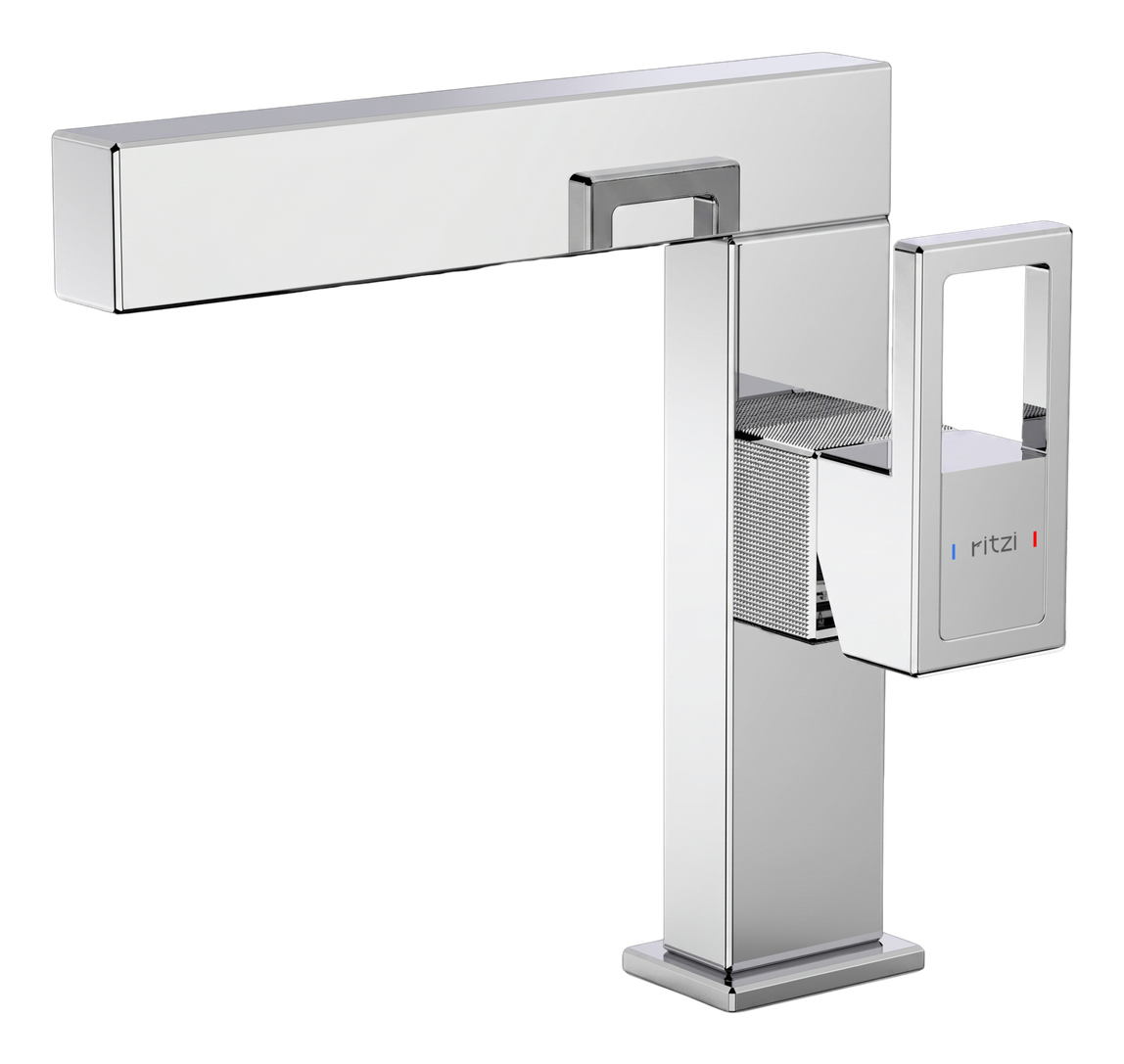 Rizz Single lever basin mixer — mirror chrome