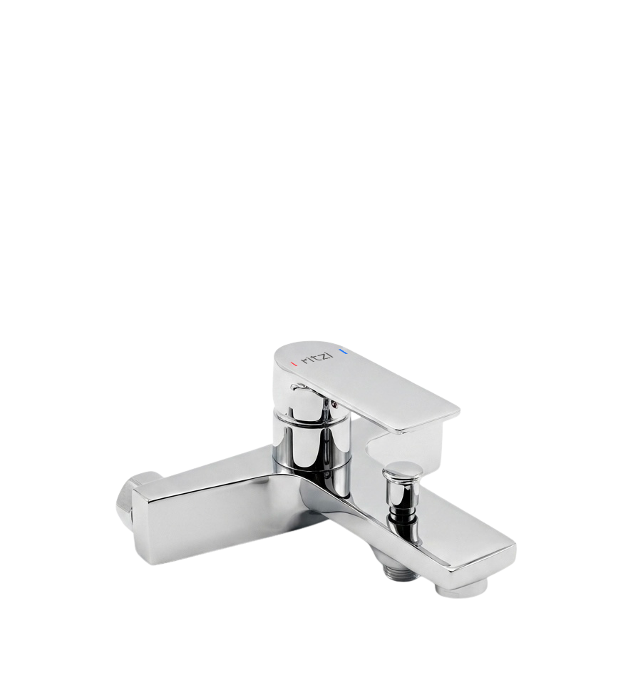 Stellar Single lever bathtub mixer — mirror chrome