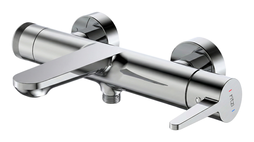 Swank Single lever bathtub mixer — mirror chrome